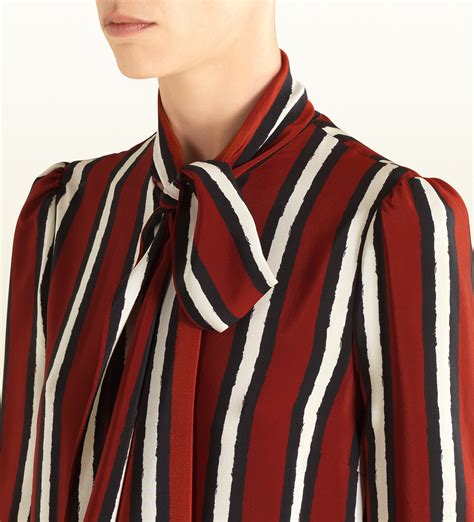 gucci silk scarf shirt
